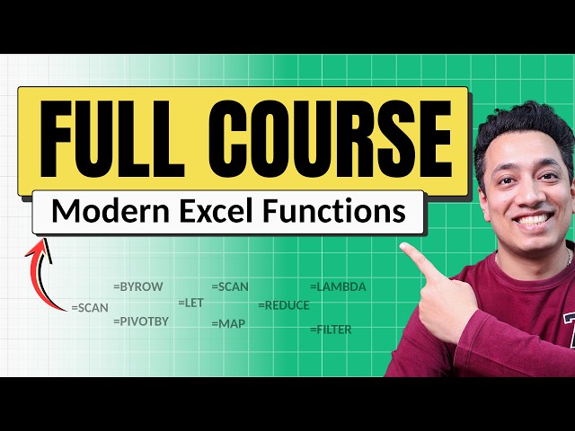 Learn 40+ Excel Formulas (Excel Masterclass)