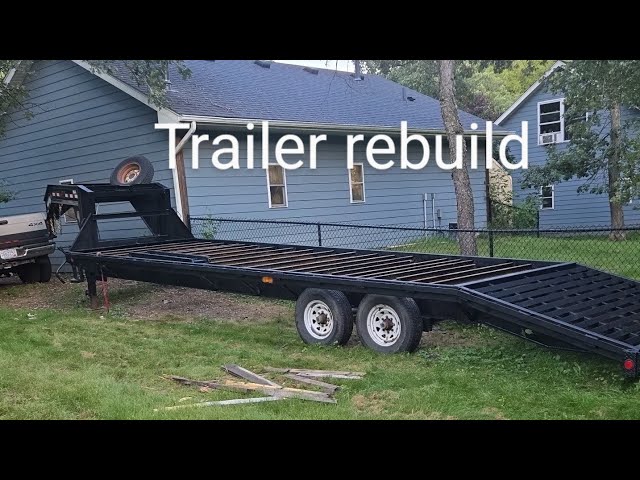 Painting and redecking a trailer