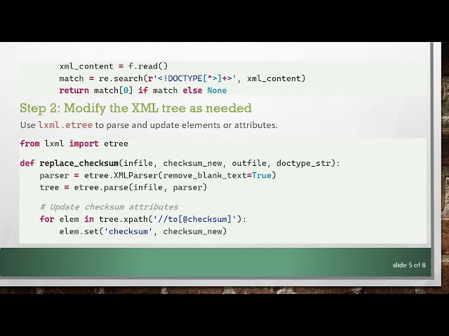 How to Preserve DOCTYPE When Modifying XML in Python