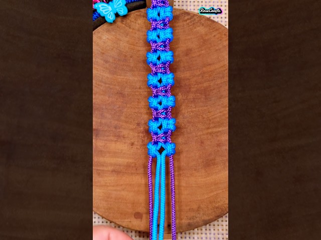 Paracord Bracelet #shorts #viralvideo #shortsfeed #diy #paracord #tutorial #rosecrafts