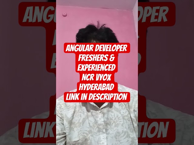 #Angular Developer Jobs Freshers & Experienced Apply | NCR Voyix Hiring