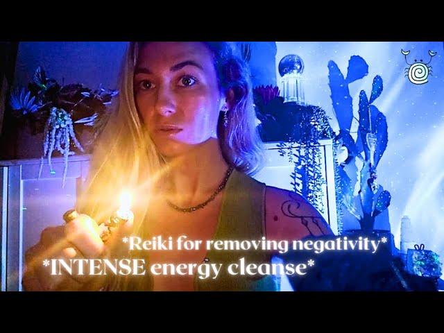 🔥Release ALL negative Energy 🔥 Reiki ASMR Fire Healing & Gentle Plucking for an Energetic Cleanse
