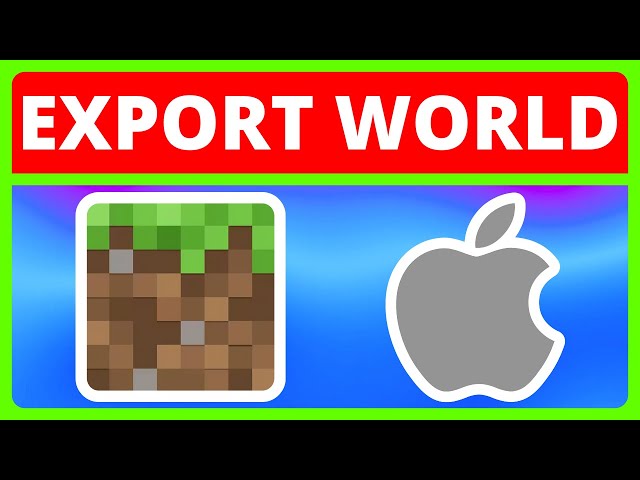 How To Export Minecraft Worlds On iPhone And iPad | Export Minecraft Worlds On iOS