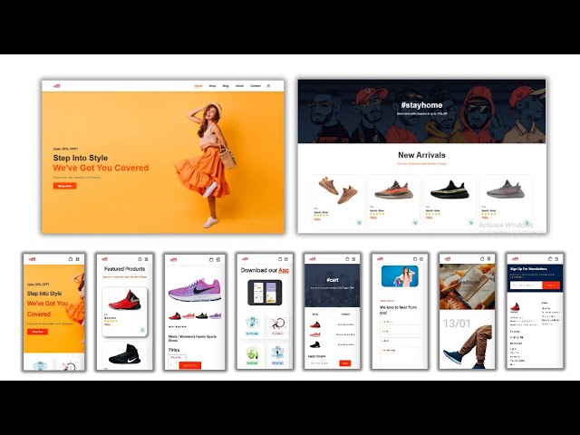 How to Make a Responsive Ecommerce Website Using Html , CSS and JavaScript #htmlcss #css #js