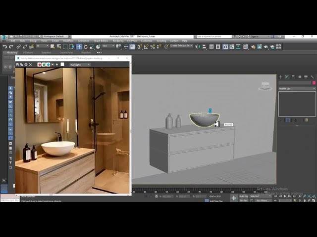 3DsMax Tutorials, Tutorial on 3D Modeling, Texturing & Lighting a  Luxury Bathroom in 3dsmax  Part 1