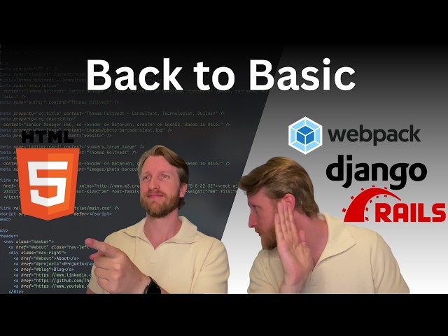 Creating a website the old school way