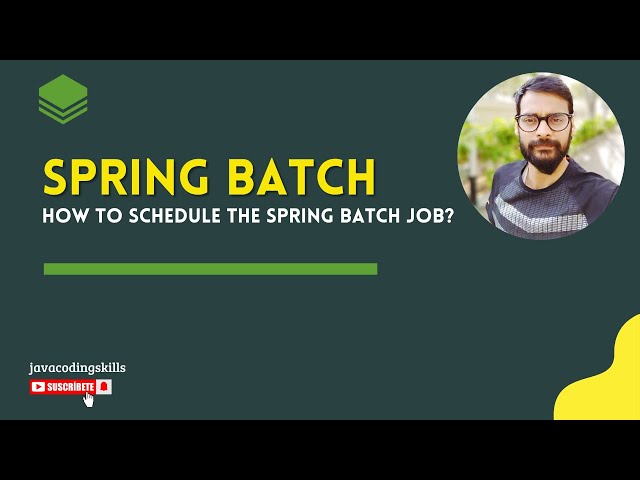 How to Schedule the Spring Batch job? | @Scheduler | Scheduler in Spring