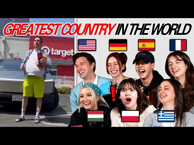 Europeans And American React to What Europeans Think America Is Like!