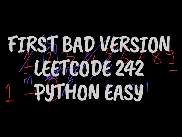 First Bad Version - Leetcode 278 - Python