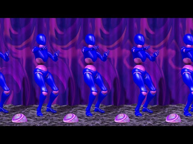 3DW Stereogram Robot Dancing