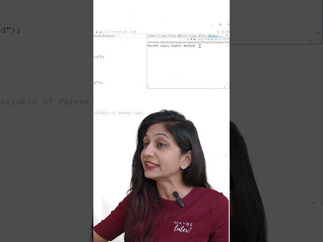 Override Static Method?  #javaruntime #coding #foramtechacademy