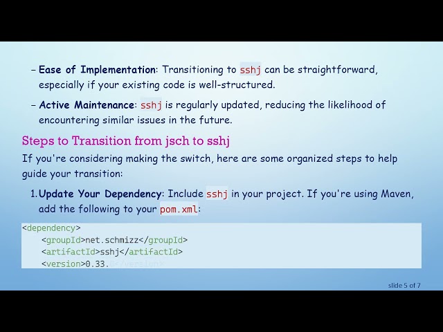 Resolving the java.io.IOException with jsch: A Transition to sshj