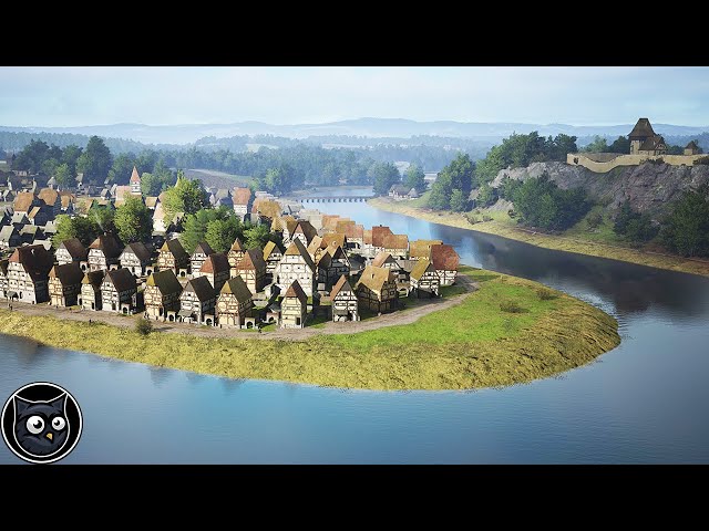 Manor Lords - Building a MASSIVE Medieval River City from Beginning to End!