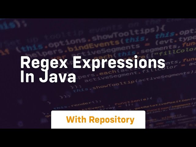 regex expressions in java