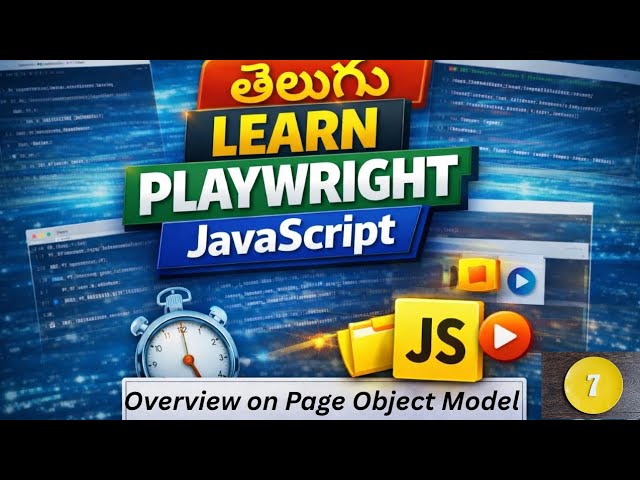 Advanced Framework Patterns: POM Scenario Part 7 (Playwright JS Telugu)