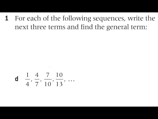 Math AA SL/HL: Arithmetic Sequences | Ex. 1A | Problem 1D