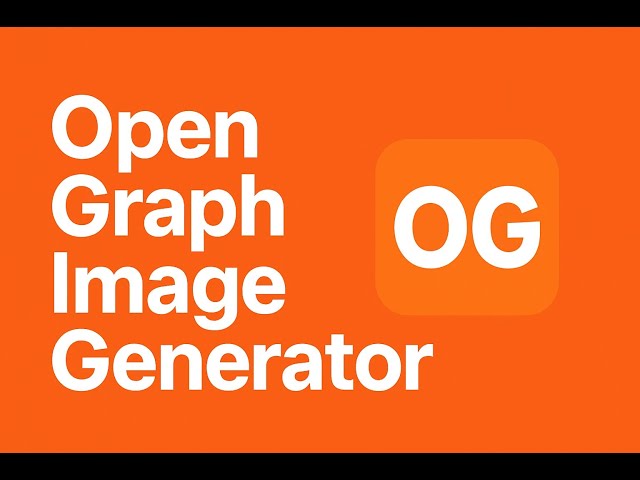 Open Graph Image Generator