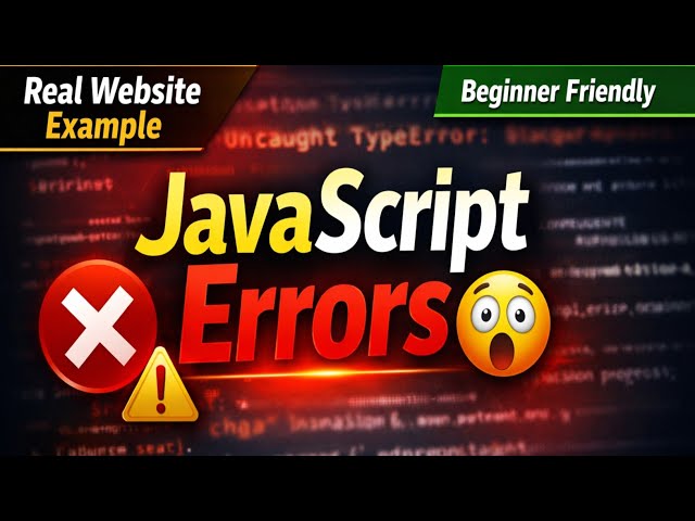 JavaScript Errors Explained with Real Website Examples | Beginner Friendly