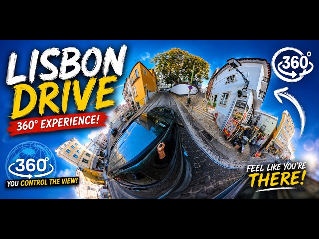 Drive Through Lisbon in 360° (You Control the Camera!) Filmed on Insta360 X5
