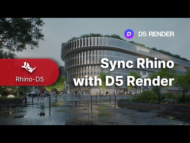 Rhino - D5 Render Livesync Tutorial | Real-Time Rendering Workflow