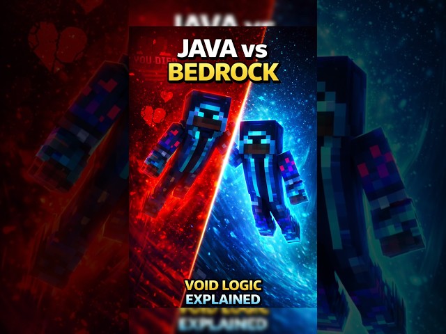 Why You Die in Java Void but Not in Bedrock 😳 | Minecraft Explained #minecraft #gaming #shorts