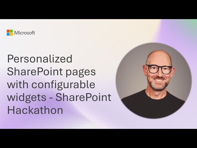 Personalized SharePoint pages with configurable widgets - SharePoint Hackathon