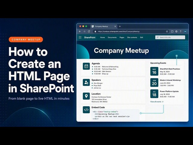 How to create and add a stunning HTML Page in SharePoint