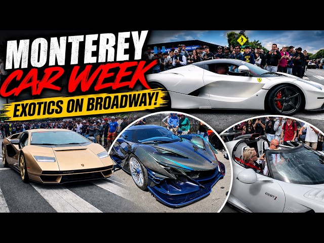 My First EVER Monterey Car Week Experience! (Vlog #2) | Exotics on Broadway 2026