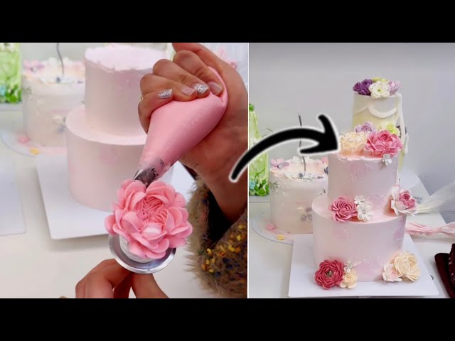20-Minute: Master Floral Cake Decorating / Interactive Online Tutorial!🎂🌸