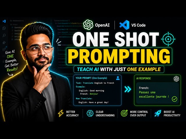 One Shot Prompting Explained 🚀 Teach AI with Just One Exampl