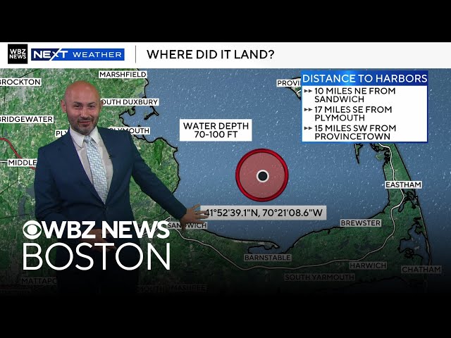 NASA says meteorite landed in Cape Cod Bay