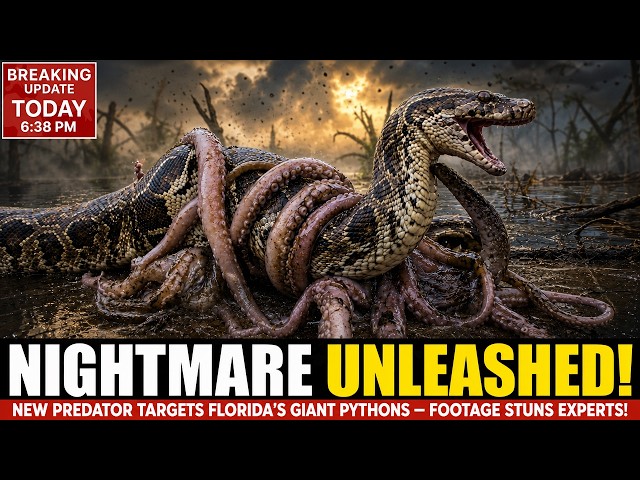 A New Predator DEVOURS Giant Pythons of Florida — Biologists Are in SHOCK!