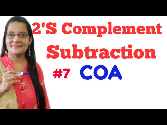 2'S Complement Subtraction in Digital Electronics in Hindi|COA|Zeenat Hasan Academy