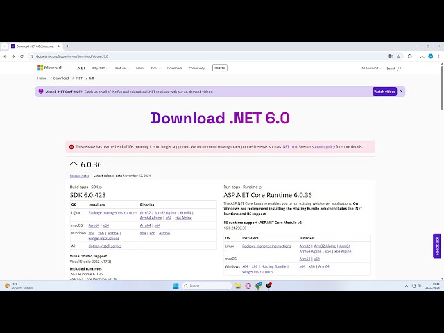 Solución Debe instalar .NET Desktop Runtime para ejecutar esta aplicación en Windows 11/10/8/7 ✅