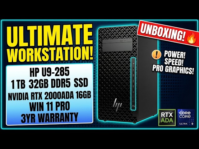 HP Z2 G1i Workstation Unboxing & First Look | Ultra 9 285 + RTX 2000 Ada 16GB