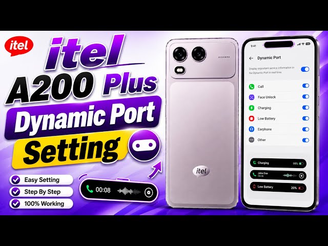 How To itel A200 Plus Dynamic Port Setting || itel A200+ Dynamic Port Effect Show || 2026