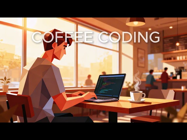 Coffee Shop Coding — 1 Hour+ Coding Music for Relaxed Focus & Deep Work ☕