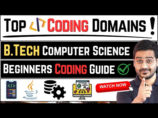 💥Top 3 Coding Domains for BTech CSE Students! Coding Jobs After BTech! #BTech #BTechJobs #BtechCSE