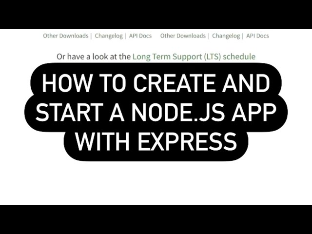 How to create and run a Node.js application with Express server