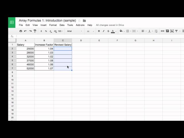 Array Formulas 1   Introduction