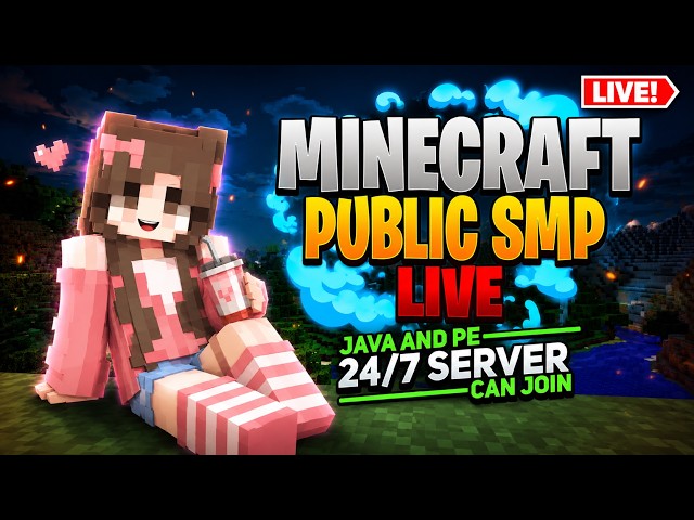 🔴Live 🌸24/7 Pookie Smp🌸Season -3 🌸#minecraftsurvival #minecraft #minecraftlive #shorts #gaming #mcpe