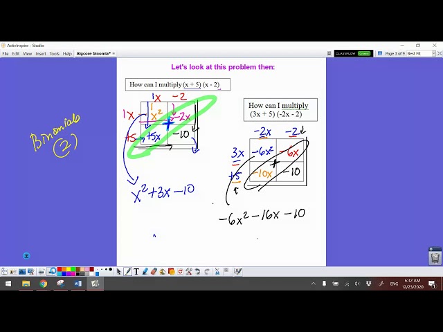 Binomial products day 1