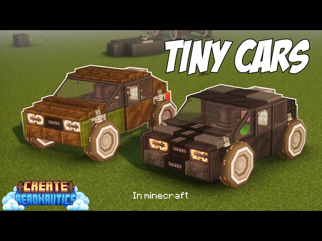 Create Aeronautics Car Tutorial #minecraft #createaeronautics