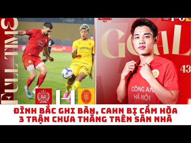 Đình Bắc ghi bàn - CAHN không thắng trận thứ 3 liên tiếp