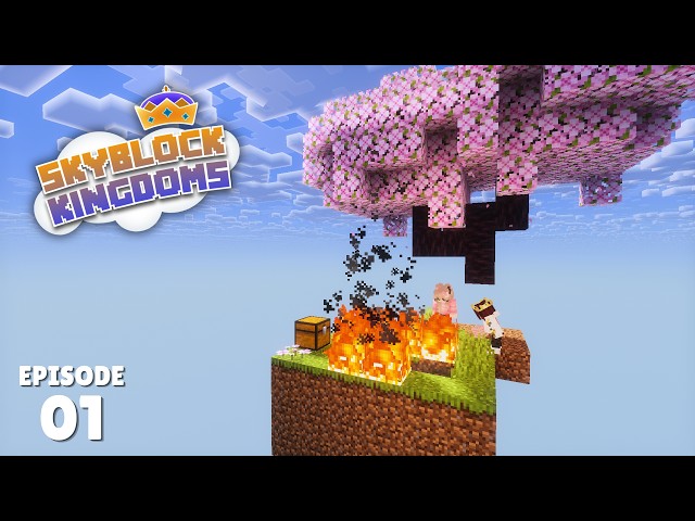 I Joined the FIRST Skyblock SMP - Skyblock Kingdoms S3: E1