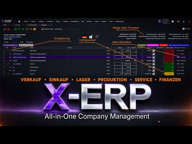 X-ERP: So steuerst du dein gesamtes Unternehmen in einer Software