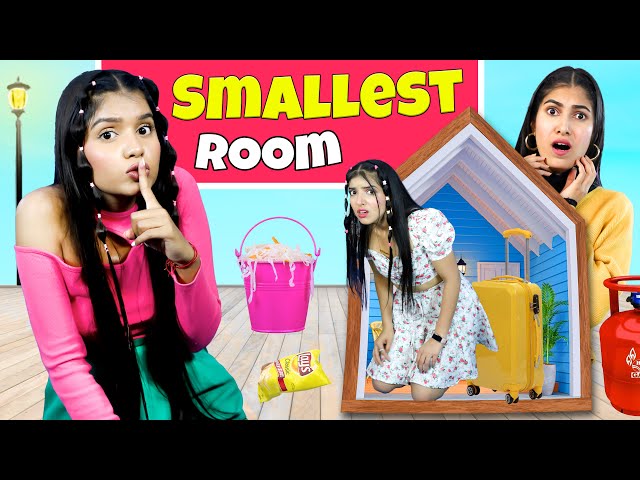 LIVING in SMALLEST Room Challenge for 24 Hours | DIYQueen