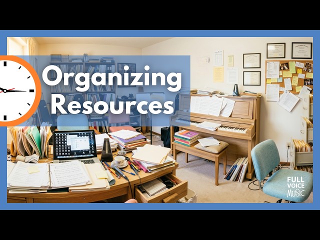 LIVE Office Hours #20: How to Organize Your Voice Studio Resources (Digital + Physical)