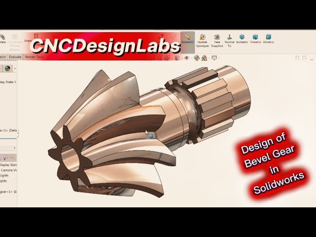 Bevel Gear Design in SolidWorks | Step-by-Step Tutorial @CNCDesignLabs 