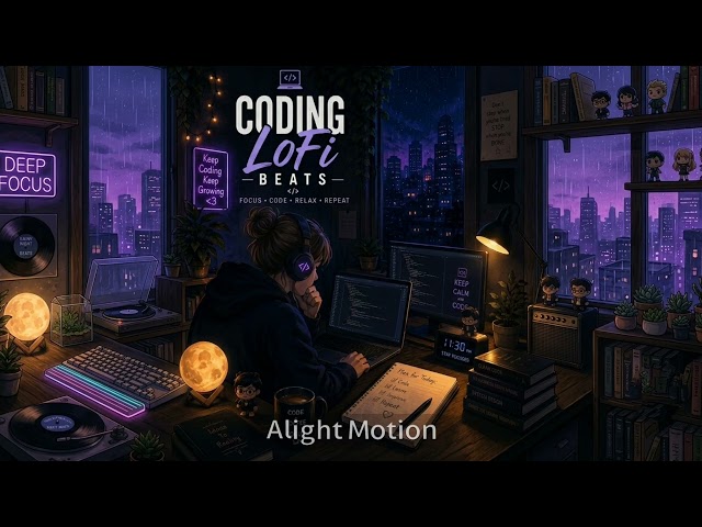 💻 Coding LoFi Beats | Programming Music | Deep Focus & Study LoFi | Midnight LoFi 🌙#LoFi